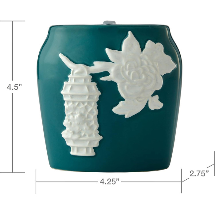 Vern Yip toothbrush holder, flower lanterns, Aqua