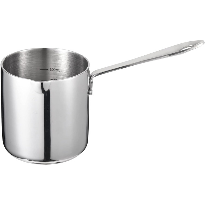 IMEEA® (12oz / 370ml Heavy Duty 18/10 Stainless Steel Turkish Coffee Pot and Butter Melting Mini Pot with Spout
