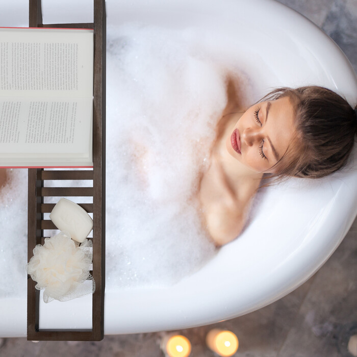 Піддон для ванни Relaxdays бамбук темно-коричневий