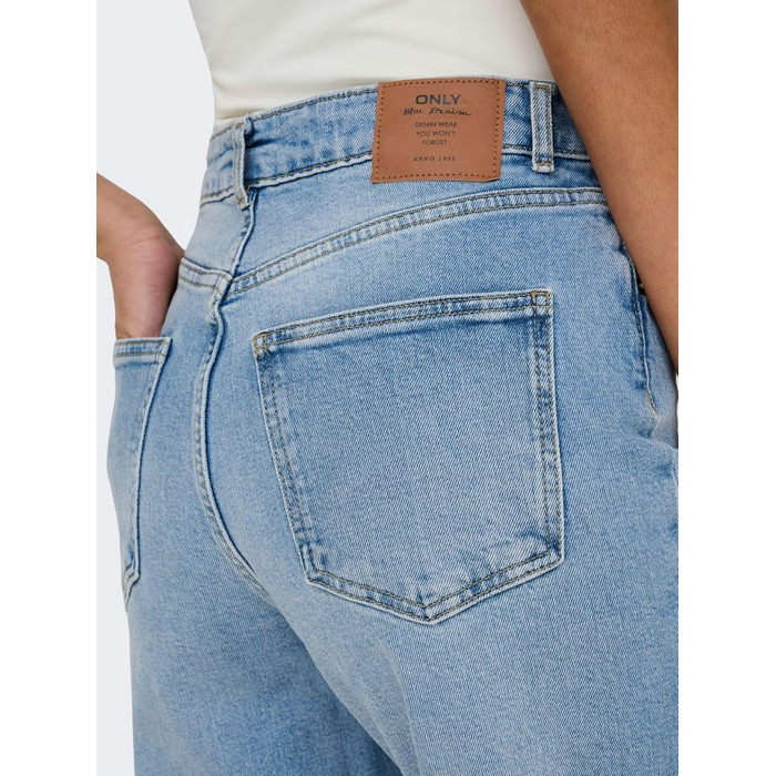 Джинси жіночі ONLY Onljuicy HW Wide Leg Rea707 середнього блакитного кольору, розмір 28W/34L