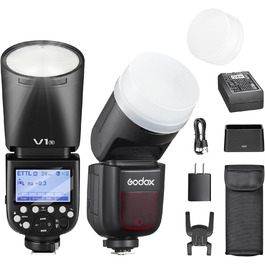 Godox Speedlite V1-S - професійний вспишник для камер Olympus з бездротовою синхронізацією 2.4G та i-TTL, потужність 76W, HSS 1/8000 Godox Speedlite V1-S - професійний вспишник для камер Olympus з бездротовою синхронізацією 2.4G та i-TTL, потужність 76W, HSS 1/8000