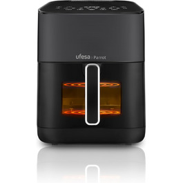 Фритюрниця Ufesa AF5000 Phantom з гарячим повітрям, 5л, Wi-Fi, App, LED-дисплей, 1500W, Amazon Exclusive