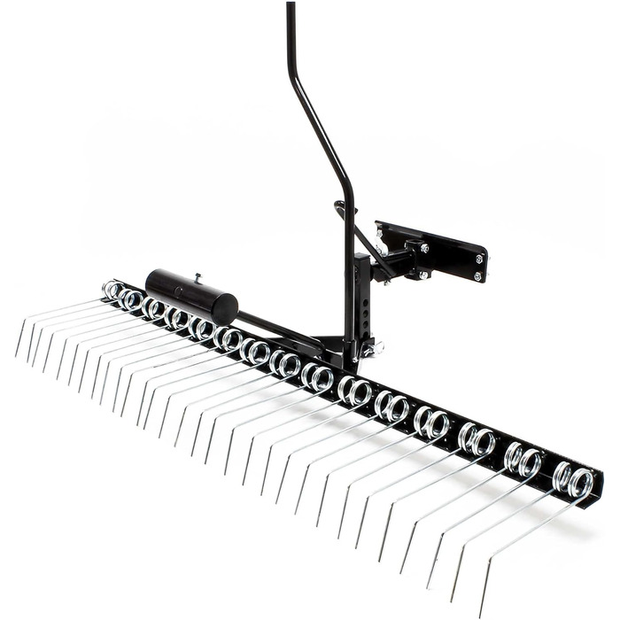 Wiltec Verticutters 120 cm for Riding Mowers, Lawn Aerator with Steel Springs for Lawn Tractors, Lawn Verticutters for Aerating Lawns and Removing Moss