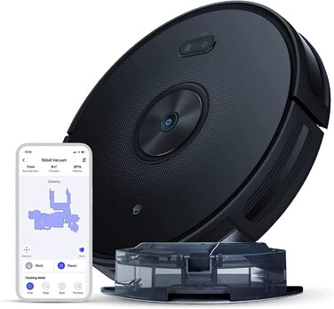 Робот-пилосос Chuango RV-500 з функцією миття підлоги, 4 режими, 500 мл контейнер для сміття, 300 мл бак для води, 2200Pa, до 150 хв роботи