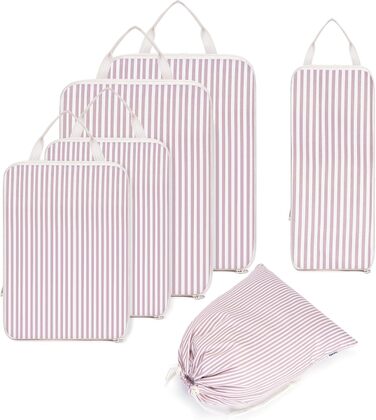 Набір органайзерів для валізи Narwey (6 шт.) - компресійні кубики для подорожей, рюкзаки, сумки-органайзери