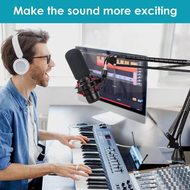 Кріплення для мікрофона HyperX QuadCast/S/ProCast від YOUSHARES: регульований штатив з адаптером 3/8' - 5/8'