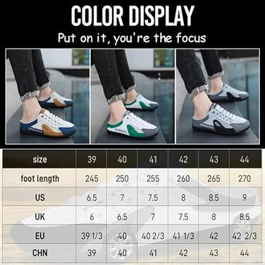 Чоловічі літні кросівки-мюлі Slip-on: дихаючі спортивні капці з сітки, темно-зелені, розмір 43