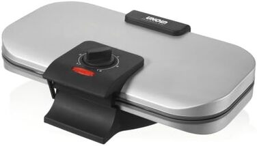 UNOLD 48241 Вафельниця серцеподібна, 1200 Вт, регулювання температури, антипригарне покриття, піддон для тіста, ізольовані ручки