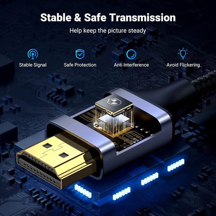 Кабель Micro HDMI - HDMI UGREEN 4K 2.0 з Ethernet, 1 м, 1080P, HDR, ARC, сумісний з Raspberry Pi