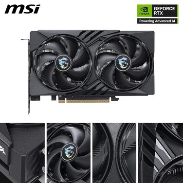 Відеокарта MSI GeForce RTX 5050 GAMING OC 8GB GDDR6, PCIe 5.0, 2602 MHz