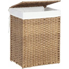 Кошик для брудної білизни Songmics, 90 л, коричневий