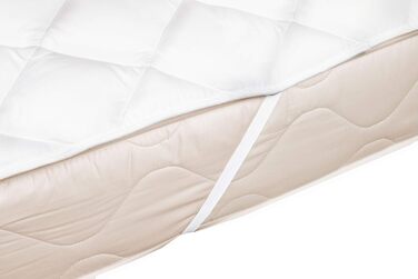 Zollner Topper Mattress Protector 140x200 cm (other sizes available), Elastic band, White