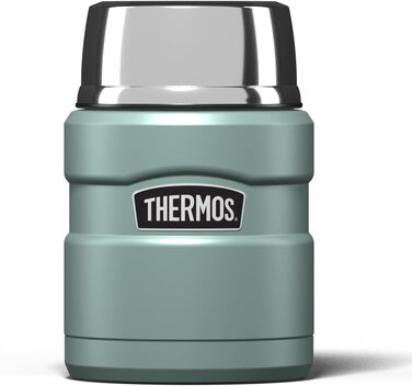 Термос зі сталі нержавіючої King, 470 мл, для їжі, класичний дизайн, колір Duck Egg