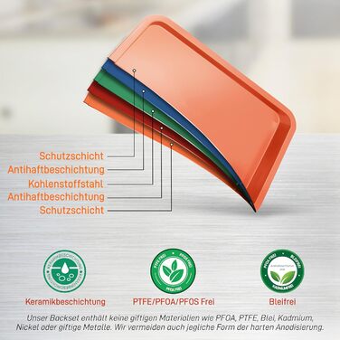 Набір для випічки Nutrichef 10 предметів з антипригарним покриттям. Включає: форма для кексів, форма для тортів, дека для піци, форма для мафінів, форма для хліба та інше. Можна мити в посудомийній машині, складається. Чорний (мідний)