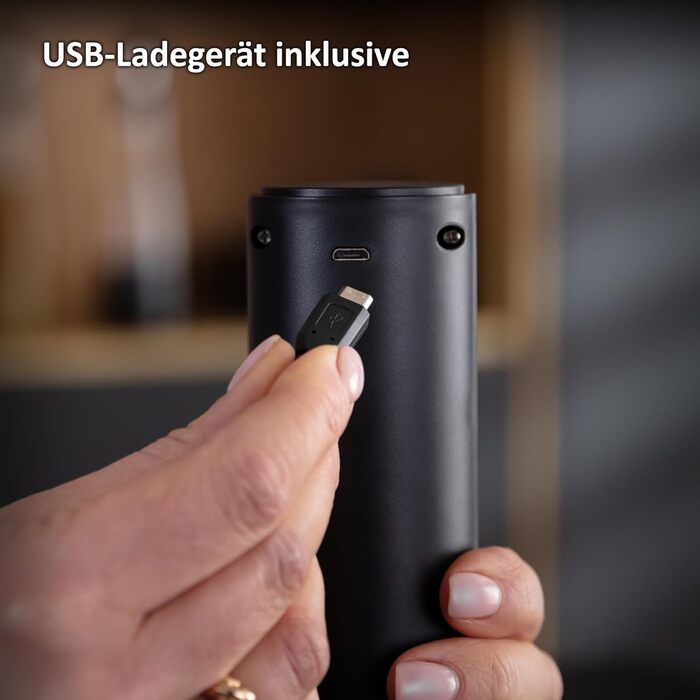 Електричний відкривач пляшок Haier з нержавіючої сталі, набір аксесуарів для вина: декантер, вакуумний корок, різак для фольги, USB-зарядний пристрій