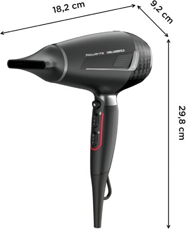 Фен для волосся Rowenta Studio Dry Glow CV5830 з іонізацією та дифузором, 2100 Вт, 3 температурних та 2 швидкісних режими, білий/розе-золото