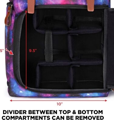 Рюкзак для камери GoProve: DSLR рюкзак для подорожей, з місцем для камери, аксесуарів, ноутбука та штатива, вологостійкий, (Galaxis)