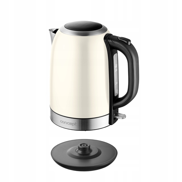 Електричний чайник Concept RK3242, 2200 Вт, 1,7 л, бежево-коричневий