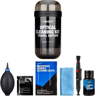 Набір для чищення камери VSGO Professional (DKL-15) з повітряною грушею, олівцем та рідиною для оптики
