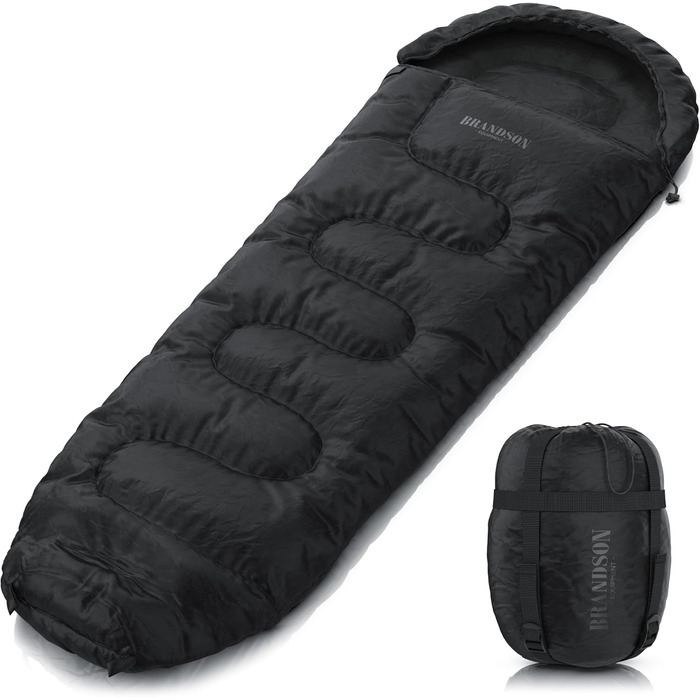 Сплячий мішок Brandson Outdoor Extreme -18°C для дорослих та дітей. Водонепроникний, дихаючий, для кемпінгу та подорожей