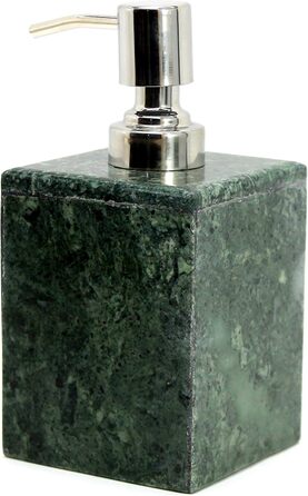 KLEO Luxury 4-Piece Bathroom Accessory Set | Includes Liquid Soap or Lotion Dispenser with Stainless Steel Pump, Toothbrush Holder, Cup, Soap Dish - Bath Set/Bathroom Accessories (Green)