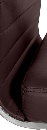 Ергономічне крісло для офісу Amadora I, регульована висота, поворот на 360°, обтягнення екошкірою або тканиною, міцне, витримує до 120 кг, колір: коричневий, матеріал: екошкіра/тканина