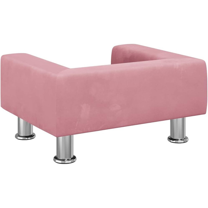 Крісло-ліжко для собак, м'яке ліжко для тварин, диванчик для маленьких собак та котів, рожевий, 50 x 40 x 26.5 см