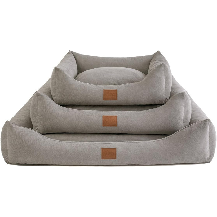 Софа для собак Sun: ліжко, килимок, корзина. 4 кольори, 6 розмірів. Сірий, 80x60 см