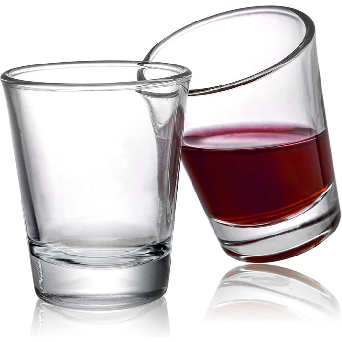 Набір склянок для шотів Tebery 30 шт, 6cl (2oz) для текіли, віскі, горілки - міцне скло