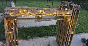 Гірлянда світлодіодна Gresonic 100/200/300/400 LED, струмопровідна, для дому та вулиці, тепле біле світло, 100 LED