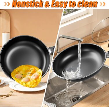 Набір сковорідок Pfannenset: 24см, 26см, 30см. 3 шт. Антипригарне покриття, для всіх плит, включаючи індукційну (Cs2)