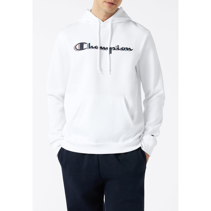 Champion чоловічий худі з логотипом Legacy, чорний (Kk001), розмір L, білий (Ww001)