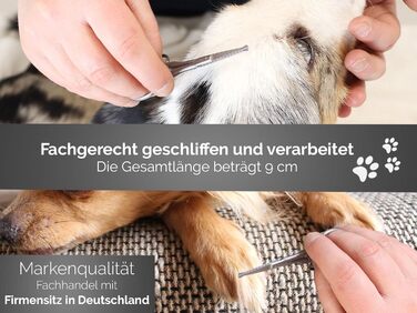 Ножиці для грумінгу собак, ножиці для стрижки шерсті собак з мікро-зубчиками, нержавіюча сталь, Solingen