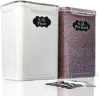 Набір контейнерів для зберігання GoMaihe 2.5л*6 шт. + 9.5л*2 шт. - Контейнери для продуктів, герметичні, пластикові, для кухні