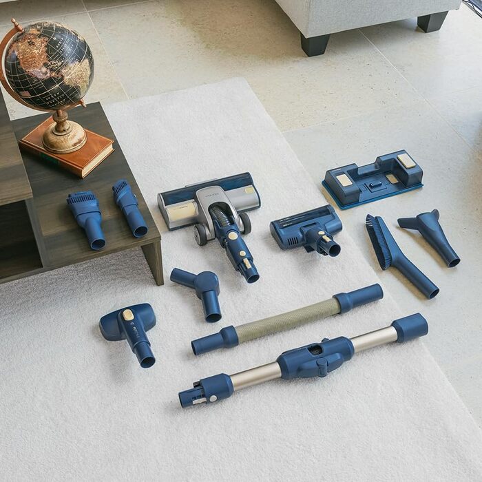 Бездротовий пилосос Cecotec Conga Rockstar 5500 Hurricane Station Flex Max: 220AW, 700W, станція самостійного очищення, 90 хв роботи, антизаплутувальна щітка, гнучкий шланг, циклонна технологія