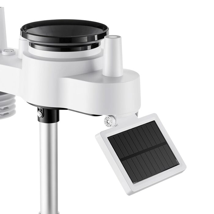 Метеостанція VEVOR Profi 7-в-1 WiFi з сонячною панеллю, 7.5