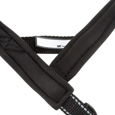 Нашийник для собак Ferplast Sport Dog, середнього розміру, сірий, з практичним застежкою, м'якою підкладкою та світловідбиваючими швами, S (48 см)