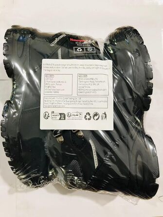 Чоботи робочі зимові непромокаючі з металевим носком для чоловіків та жінок. Робочі чоботи з антиковзною підошвою, захисне взуття, 40 EU, чорний