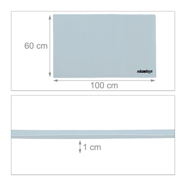 Relaxdays Cooling Mat for Dogs, grey