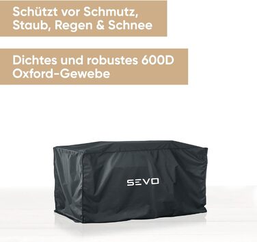 Чохол для гриля SEVERIN SEVO GT, водонепроникний, 600D Оксфорд, чорний, для SEVERIN SEVO SMART Control GT