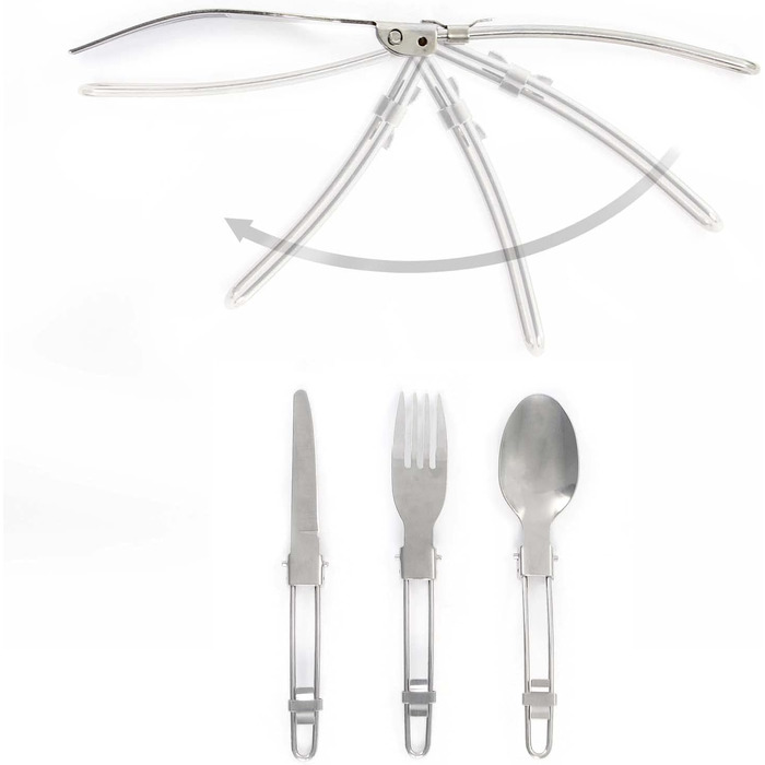 Набір кухонного посуду для кемпінгу 12 предметів: каструлі, сковорідки, чайник | Кухонний набір для відпочинку на природі