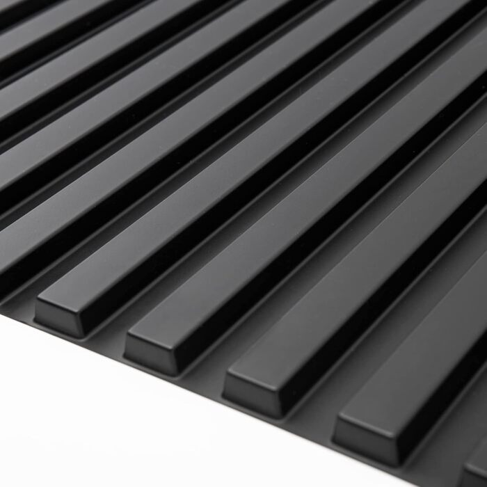 3D Панелі для стін Art3d: чорні, PVC, 12 шт., 50x50 см, 3 м²