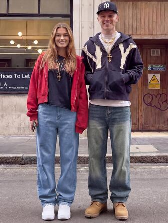 Чоловічі джинси Baggy JMIERR широкого крою, стрейч, вінтаж Y2K, сірі (M)