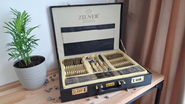 Набір столових приборів Zilner у кейсі, 72 предмети