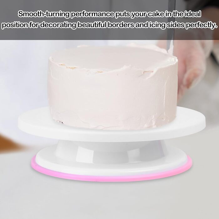 Набір для тортів: обертова платформа, насадки для крему, скребок для вирівнювання | Все для випічки