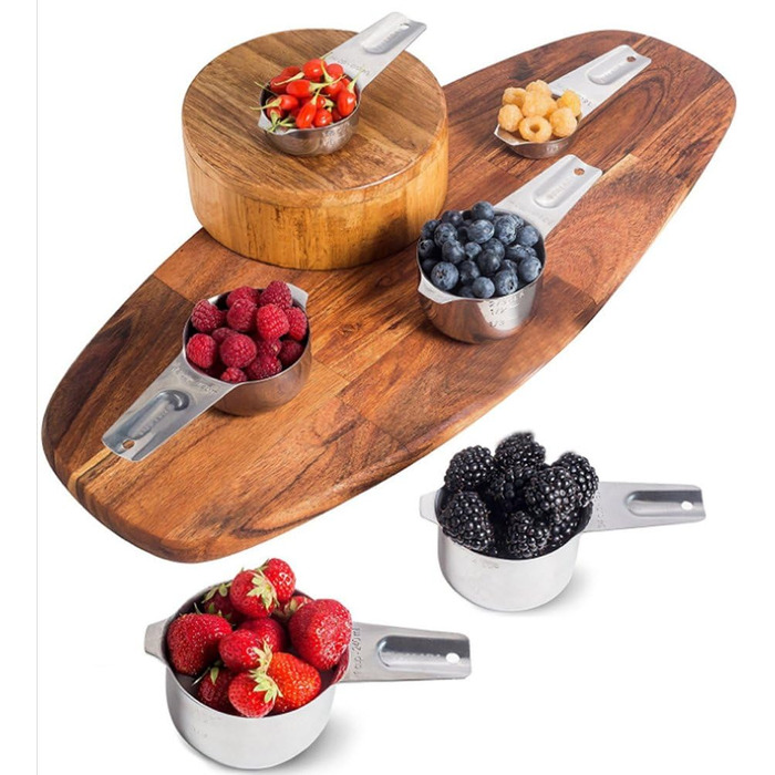 13-Piece Measuring Cup and Spoon Set, High-Quality 304 Stainless Steel, Kitchen Measuring Set for Baking and Cooking