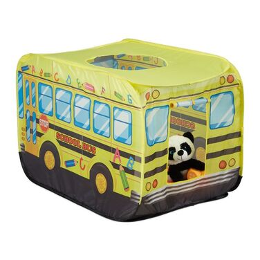 Relaxdays Pop-Up School Bus Play Tent