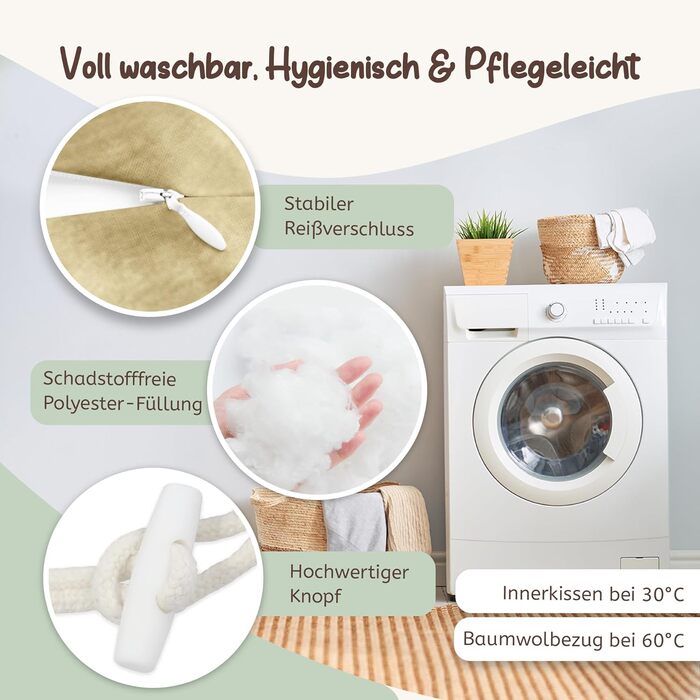 Подушка для вагітних Joyfill Stillkissen XXL: для сну на боці та годування | З м'якою мусліновою наповнювачем (Оливковий, 170 см)