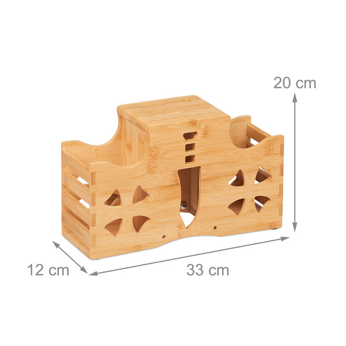 Relaxdays Cutlery Holder with Cutting Board Holder
