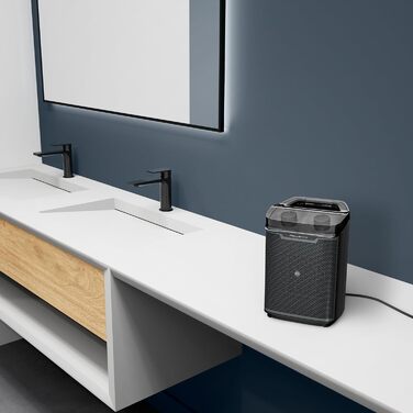 Обігрівач Rowenta Instant Comfort Aqua SO6510F2: тихий, з регулюванням потужності, для ванної кімнати, сірий